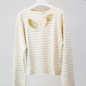 Celine Phoebe Philo Striped Cut-Out  Sweater